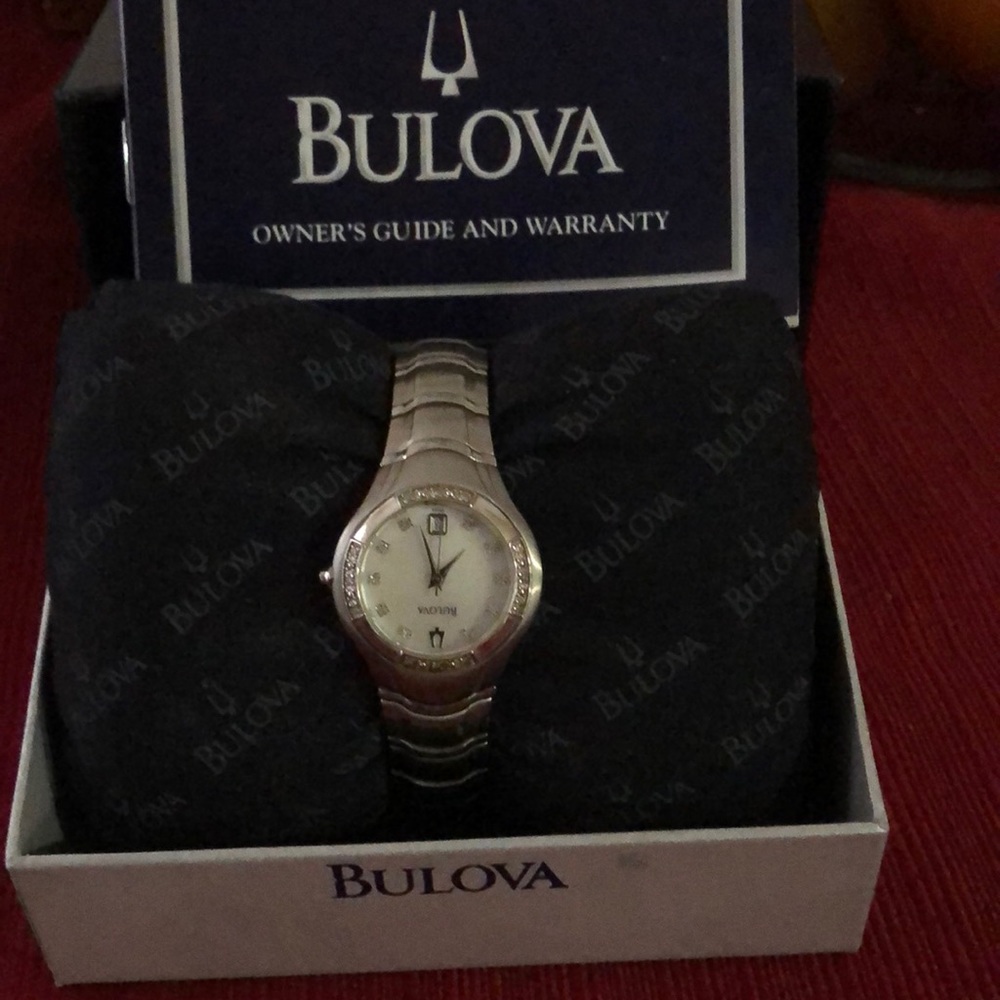 NEW bulova watch with real diamonds
